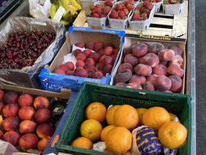 Obst auf dem Wochenmarkt