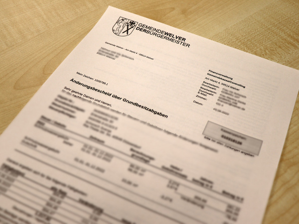 Formular Änderungsbescheid 