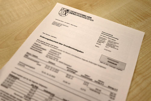 Formular Änderungsbescheid 